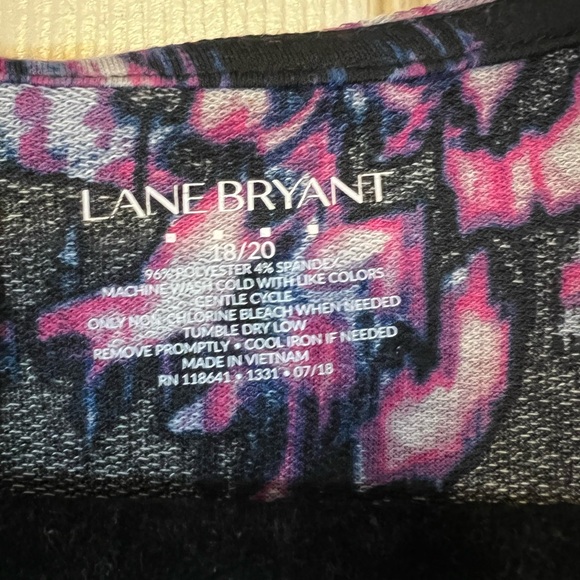 Lane Bryant Floral long sleeve hoodie size 18/20 - Picture 4 of 4